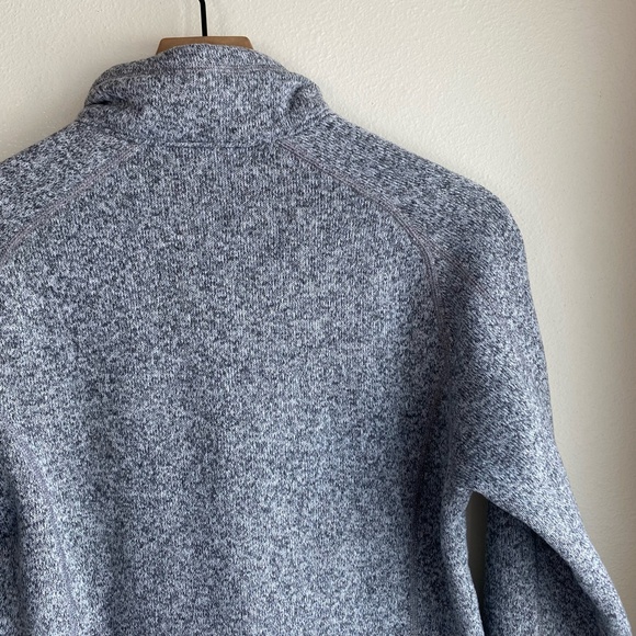 Patagonia Better Sweater 1/4-Zip Fleece Large Birch White Slim Fit Grey L - Picture 8 of 12